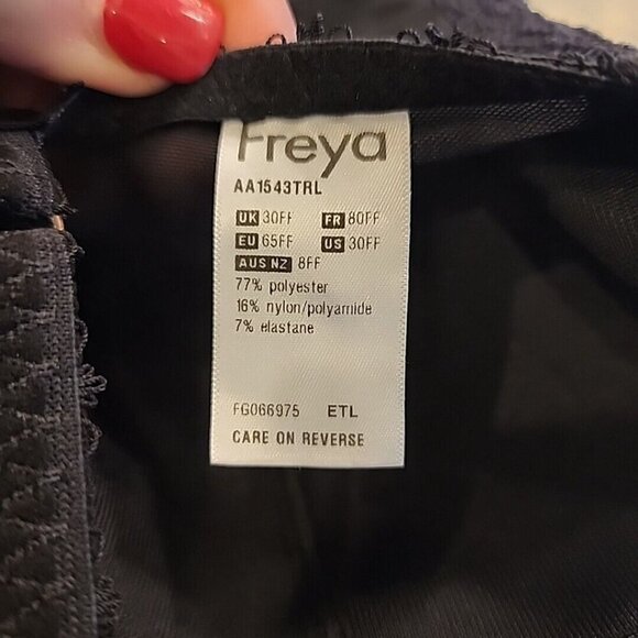 Freya Bra 30FF Black Floral Underwire - Picture 3 of 3